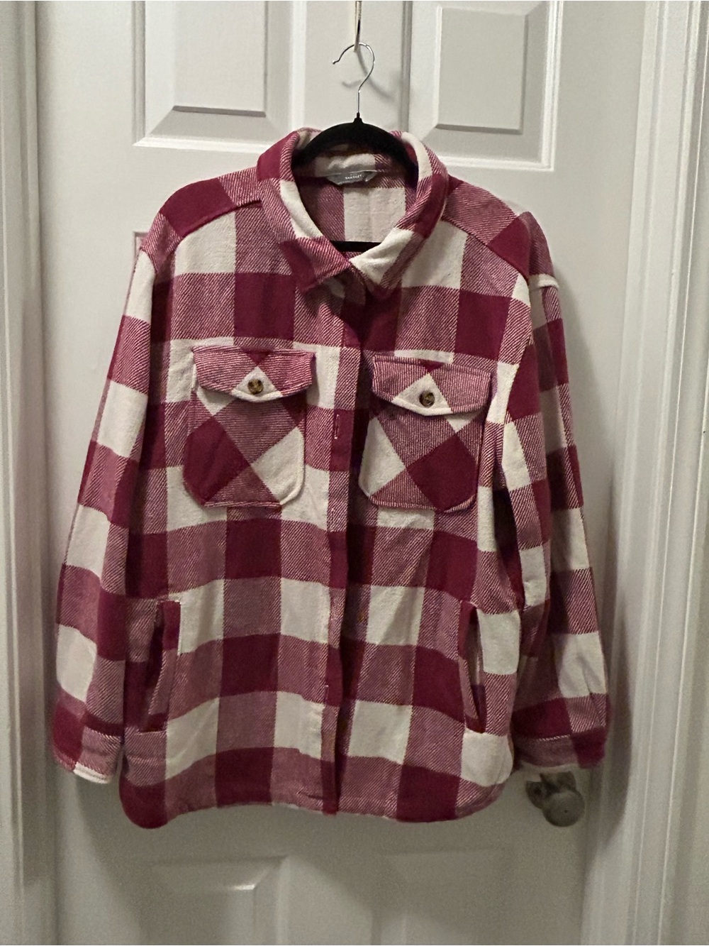 Plaid Utility Shacket Jacket